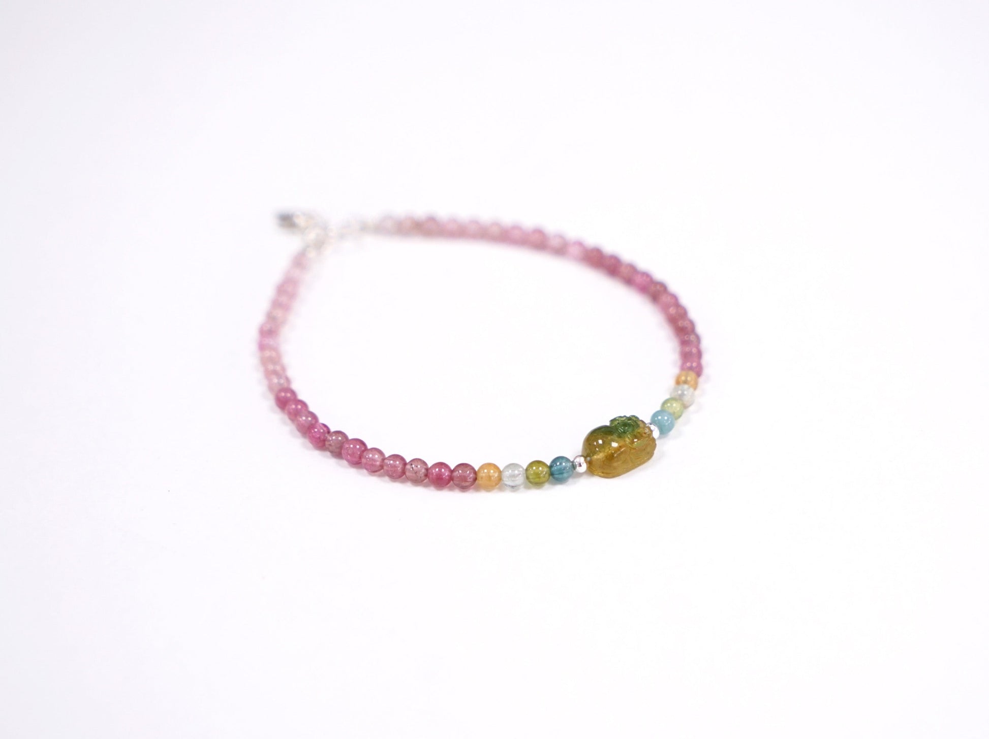 Tourmaline; Pixiu; Fortune; Bracelet; Gemstone;Jewellery; Spring; Natural